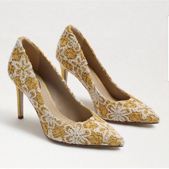 Sam Edelman Tristan Hazel Jacquard Bird Pumps new size 6 - Picture 2 of 15